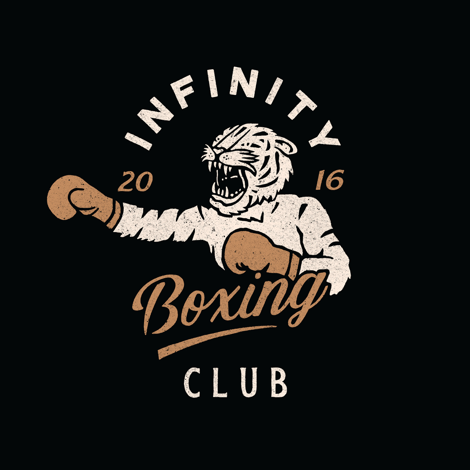 infinity boxing illustration tiger